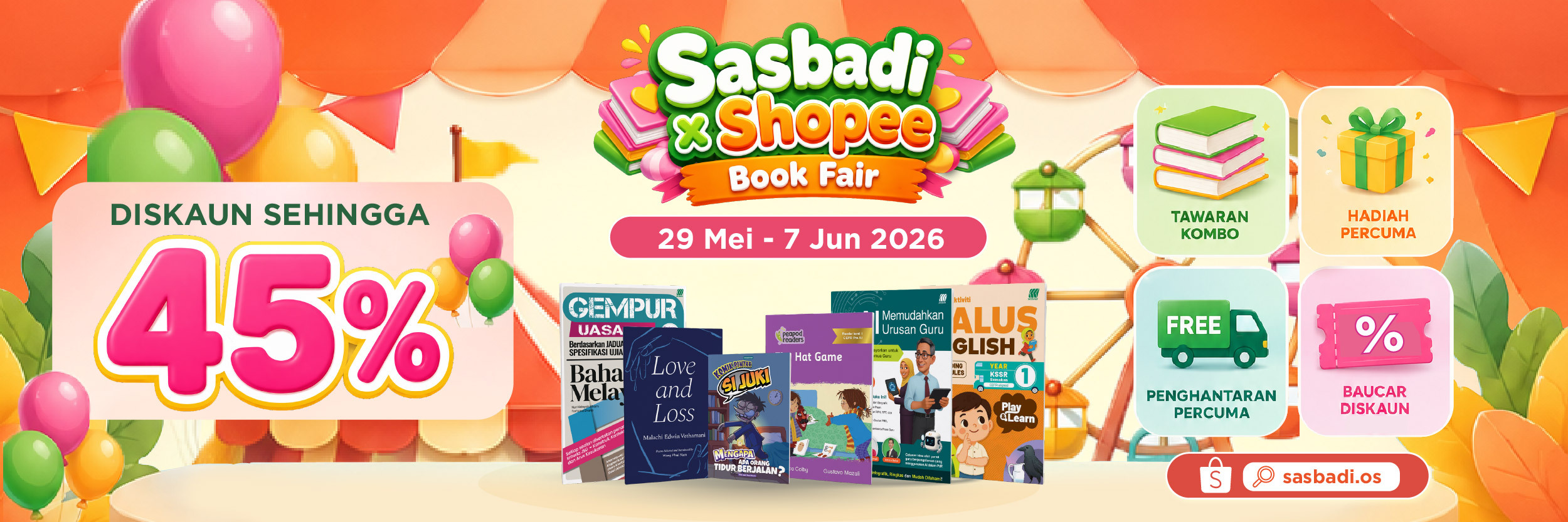 Sasbadi x Shopee Book Fair